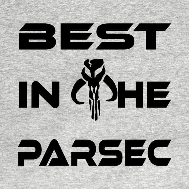 "BEST IN THE PARSEC" BLACK logo by TSOL Games